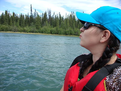 Angelica on Tahikini River