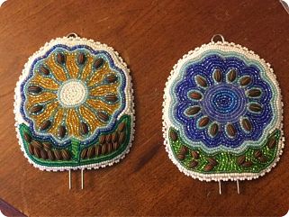 silverberry as beads in beaded patches